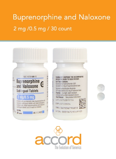 Buprenorphine-Naloxone SL Tablets - CIII
